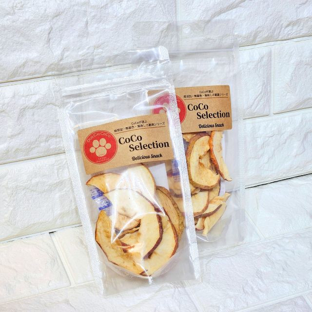 青森県産 ふじりんごチップ 20g CoCo Selection 国産 ペット 犬用おやつ 野菜 果物