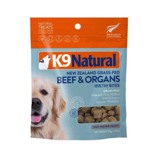 K9ナチュラル フリーズドライ ビーフ・トリーツ 50g ペット 犬用 おやつ 嗜好性抜群 K9Natural