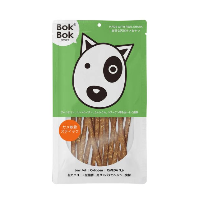 ボクボク サメ軟骨スティック 50g ペット 犬用おやつ 低カロリー グルコサミン コンドロイチン
