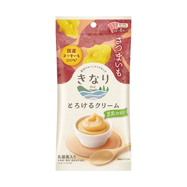 【数量限定】とろけるクリーム さつまいも 6g×8本 ペット 犬用 おやつ きなり
