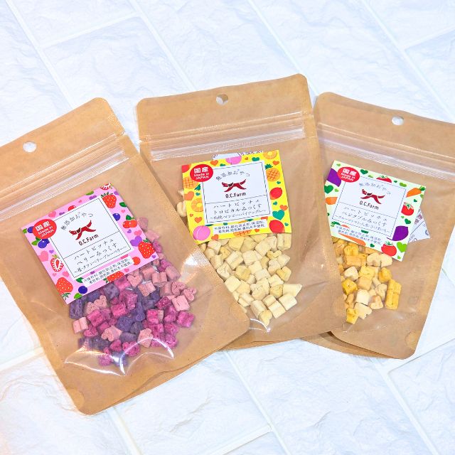 ハートビッチュ みっくす 24g ベリー/トロピカル/ベジタブル｜ペット 犬用 無添加 おやつ