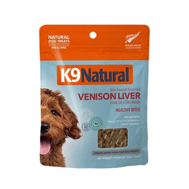 K9ナチュラル フリーズドライ ベニソン・レバー トリーツ 50g｜ペット 犬用 おやつ 嗜好性抜群 K9Natural