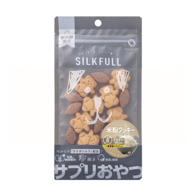 SILKFULL 犬用サプリおやつ 米粉クッキー 30g｜グルテンフリーのシルクフルおやつ